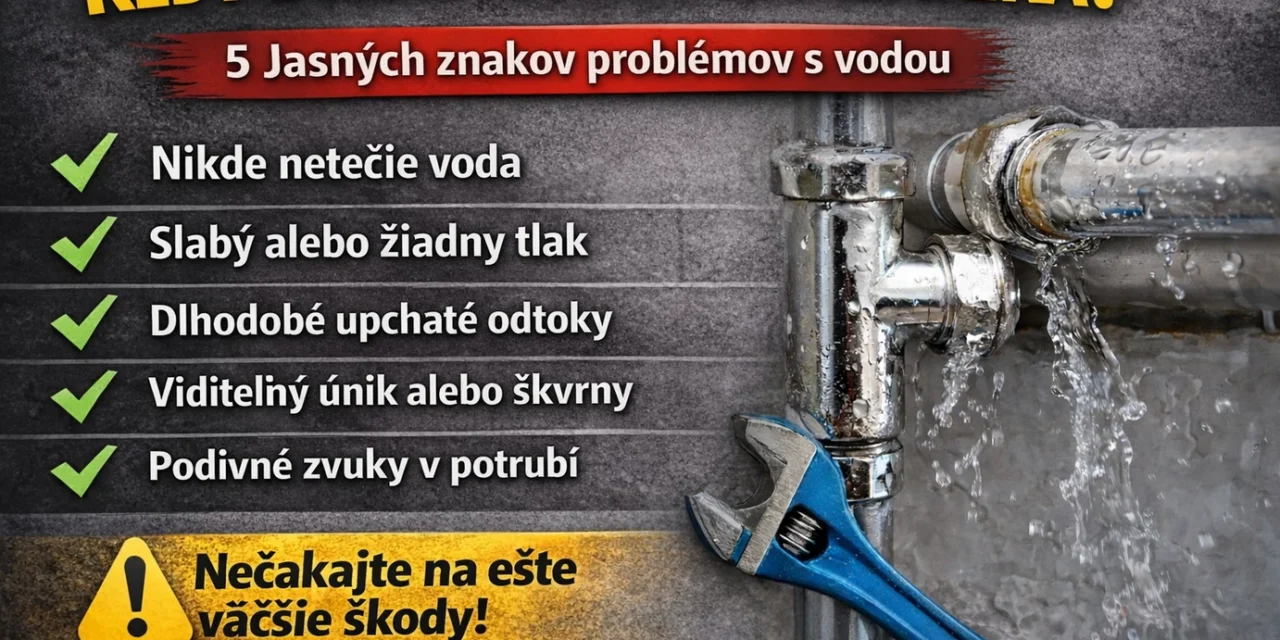 Kedy volať vodoinštalatéra 5 jasných znakov s konkrétnymi symptómami