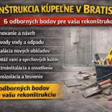Rekonštrukcia kúpeľne Bratislava – na čo si dať pozor